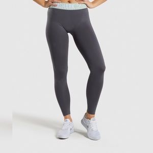 Gymshark | Fit Leggings Charcoal/Seafoam
